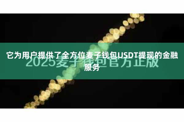 它为用户提供了全方位麦子钱包USDT提现的金融服务