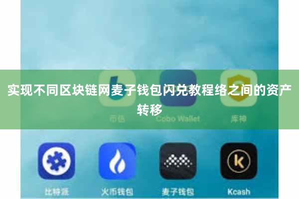 实现不同区块链网麦子钱包闪兑教程络之间的资产转移