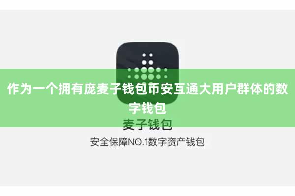 作为一个拥有庞麦子钱包币安互通大用户群体的数字钱包