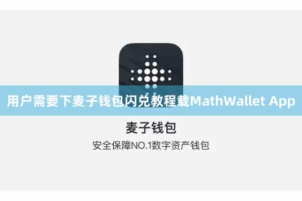用户需要下麦子钱包闪兑教程载MathWallet App