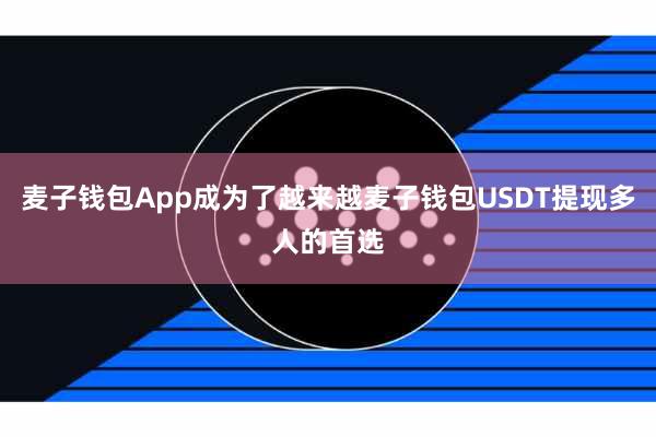 麦子钱包App成为了越来越麦子钱包USDT提现多人的首选